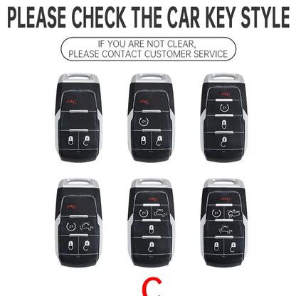 for Ram Pickup TRX Pickup Metal and Carbon Fiber Key Case