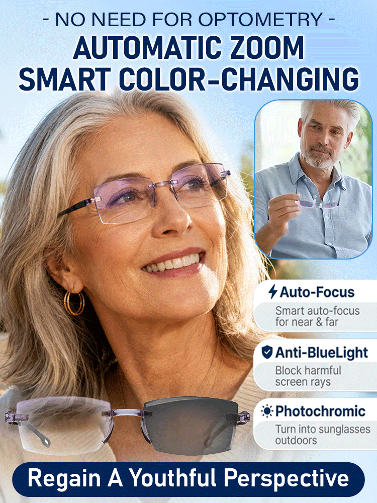 Rediscover Clear Vision  –   Smart Zoom Diamond-Cut Reading Glasses