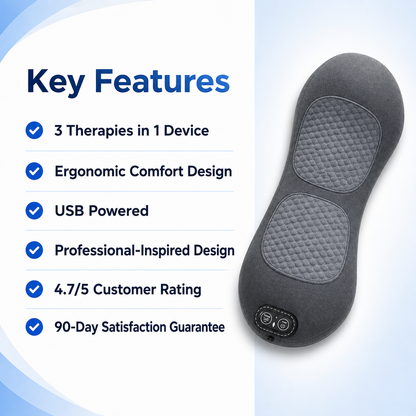 3-in-1 Multi-functional Lumbar and Cervical Support Pillow