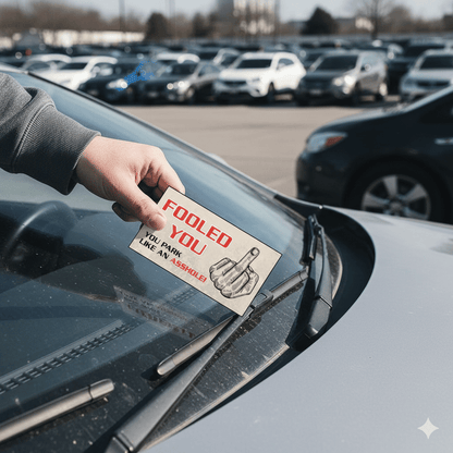 Hot Sale 49% OFF!!⚡50K+ SOLD!🔥🔥Prank Cards Funny Bad Parking Warning Cards