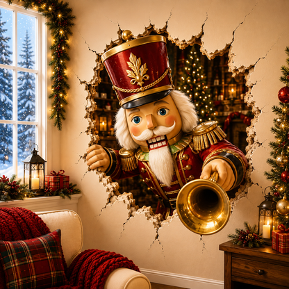 🔥Last Day 50% OFF-19.7'' Christmas Break-In 3D Wall Decal