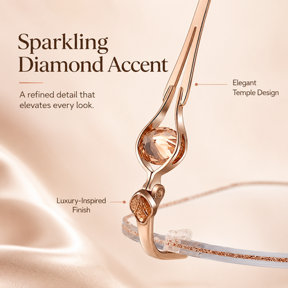 WOMEN'S DIAMOND RIMLESS ANTI-BLUE LIGHT PRESBYOPIA GLASSES