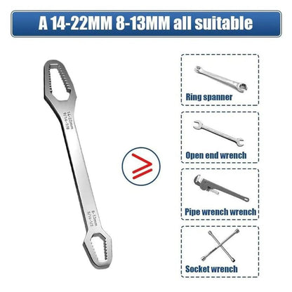Universal Car Torx Wrench,8-24mm Self-tightening Wrench,Double-head Torx Spanner