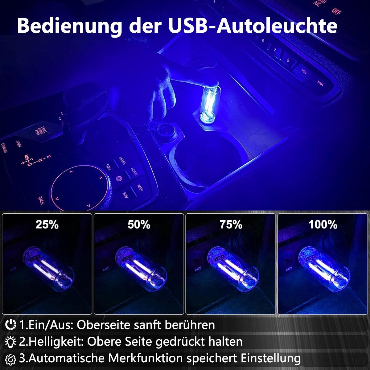 💡USB-Nachtlichtbirne fürs Auto