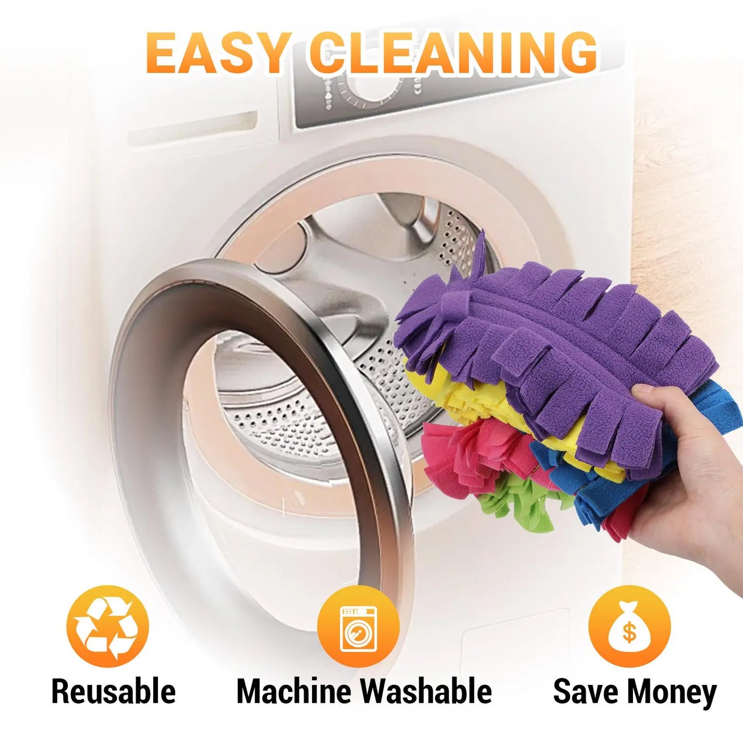 6-Pack Reusable Electrostatic Duster Refills with Handle – 360° Flexible Microfiber Dust Cleaner for Furniture, Ceiling Fans & Blinds