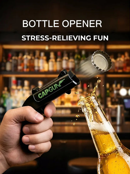 Stainless Steel & ABS Plastic Spring Mechanism Bottle Cap Opener