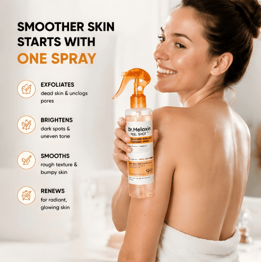 Dr. Melaxin PEEL SHOT 99% Kojic Acid + Turmeric Body Exfoliating Spray