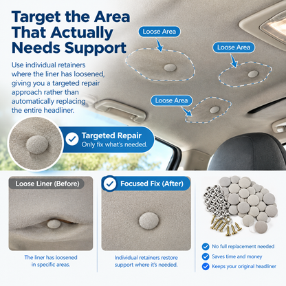 50 Pack Car Roof Headliner Repair Buttons