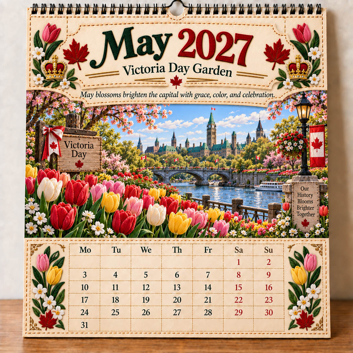 🇨🇦🍁 2027 Canada 160th Anniversary Wall Calendar 🍁🇨🇦