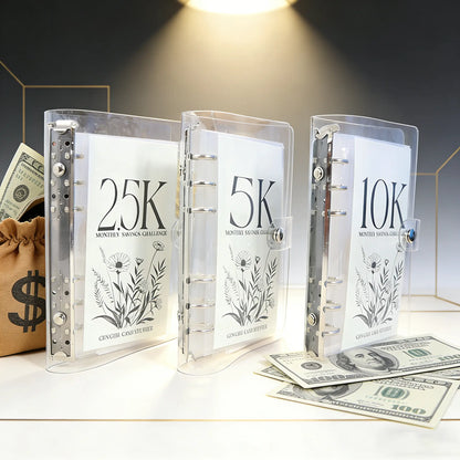 A6 12-Month Money Saving Binder with Cash Envelopes