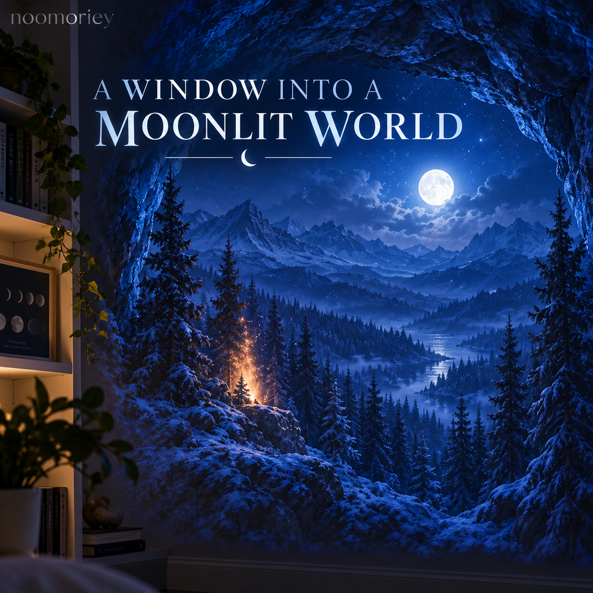 🏰 Dark Fantasy Scene Projector – Immersive Castle & Moonlit Room Decor