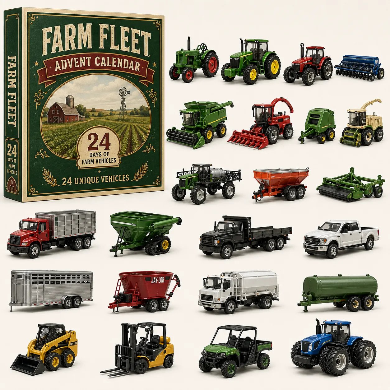 🚒 24-Day Vehicle Advent Calendar – Build A New Fleet Every Morning Before Christmas