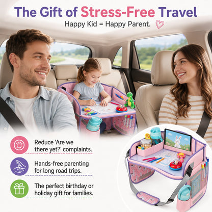 🚗 Kids Car Travel Tray | 5-in-1 Portable Activity Center