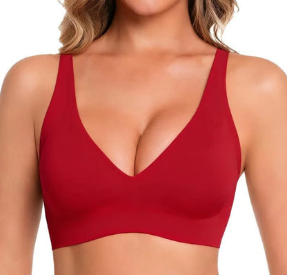 🏆Flash Sale⚡60K+ SOLD! Almost Gone💥💕Jelly Wireless Womens Comfortable Wireless Bras∣Push Up Bralettes∣Seamless Tshirts Bras∣Deep V