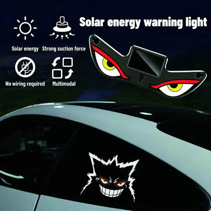 Car Rear Window Dynamic LED Display – Vampire Devil Eye Emoji Panel, Auto Decorative Light tiktokshopspringglowup