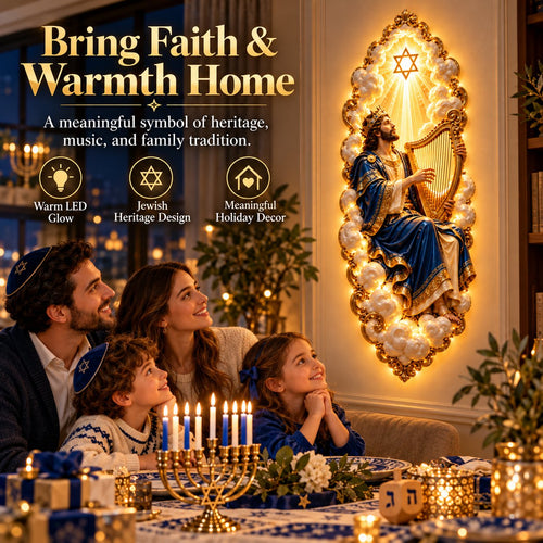 ✡️Last Day 49%Off💎Jewish Heritage Illuminated Wall Art – High Priest Inspired Design