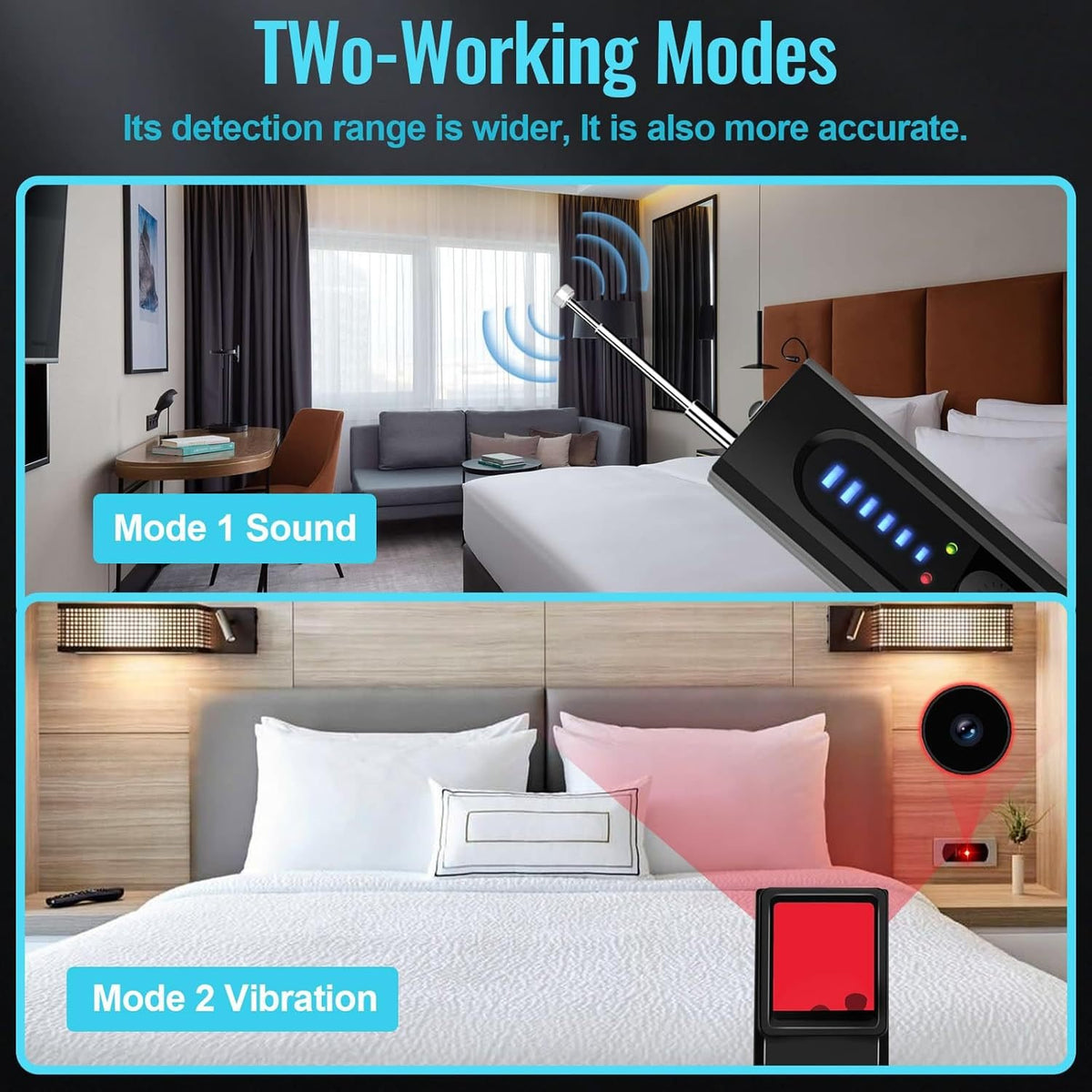 【Protecting your privacy】 Hidden Camera Detectors, GPS Tracker Detector and RF Signal Scanner,  Find Out Hidden GPS Trackers