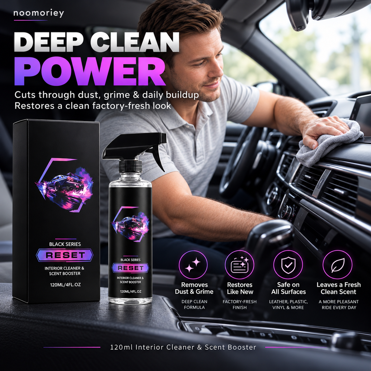 Car Interior Cleaner – Deep Clean, Restore & Protect