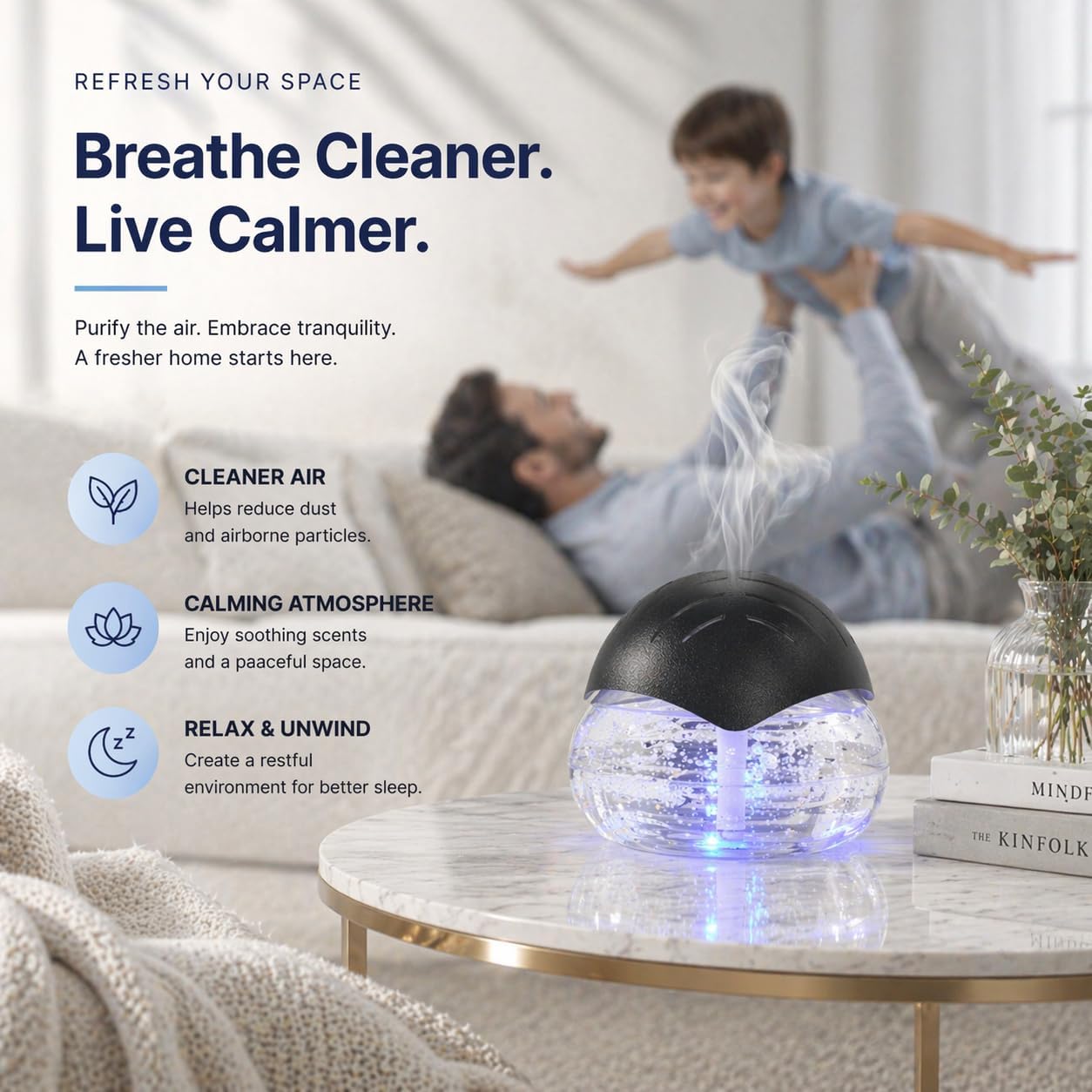 Air Purifier & Aromatherapy Diffuser