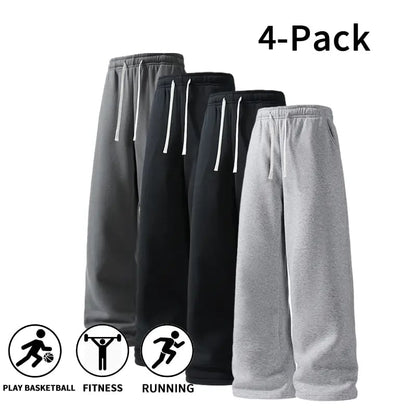 4-Pack  Ultra-Soft Wide-Leg Sweatpants