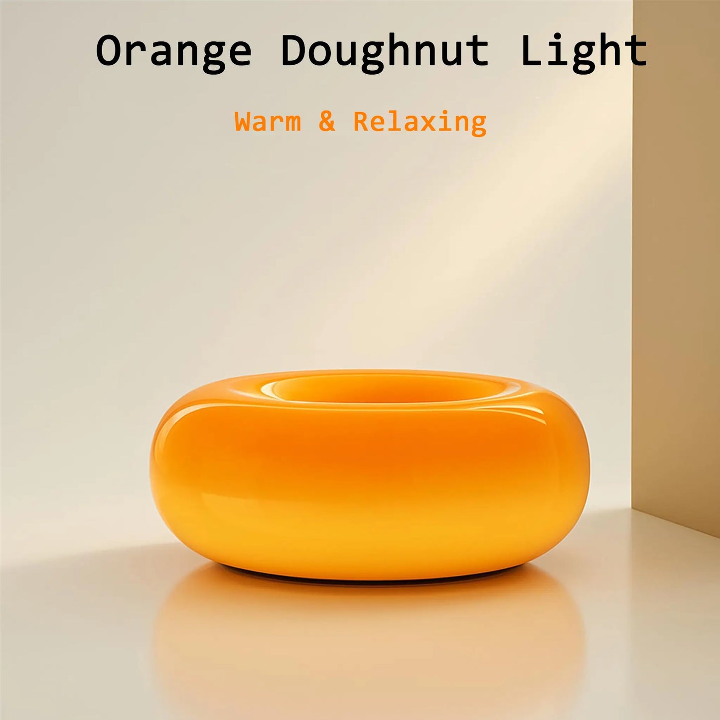 Aesthetic Doughnut LED Night Lamp – Cozy Warm Ambient Light