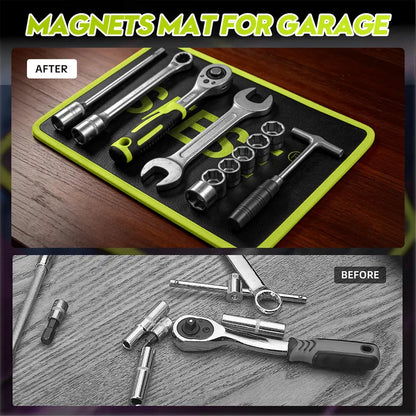 🛠️🧲Flexible Magnetic Tool Mat & Tray Holder