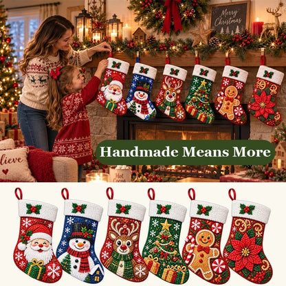 🎄 DIY Diamond Painting Christmas Stocking Kit