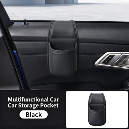 🔥 Car Door Storage Pocket Organizer – Premium Leather, Dual-Layer & Easy-Reach Design