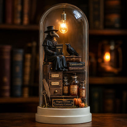 ⏳ Last Day 50% OFF – Halloween Glass Dome Miniature Scene Ambient Lamp