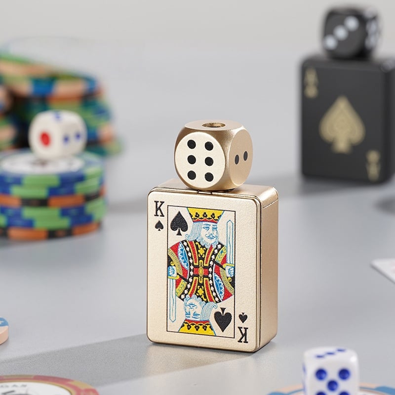 🔥Stress-Relief Rotating Dice Lighter