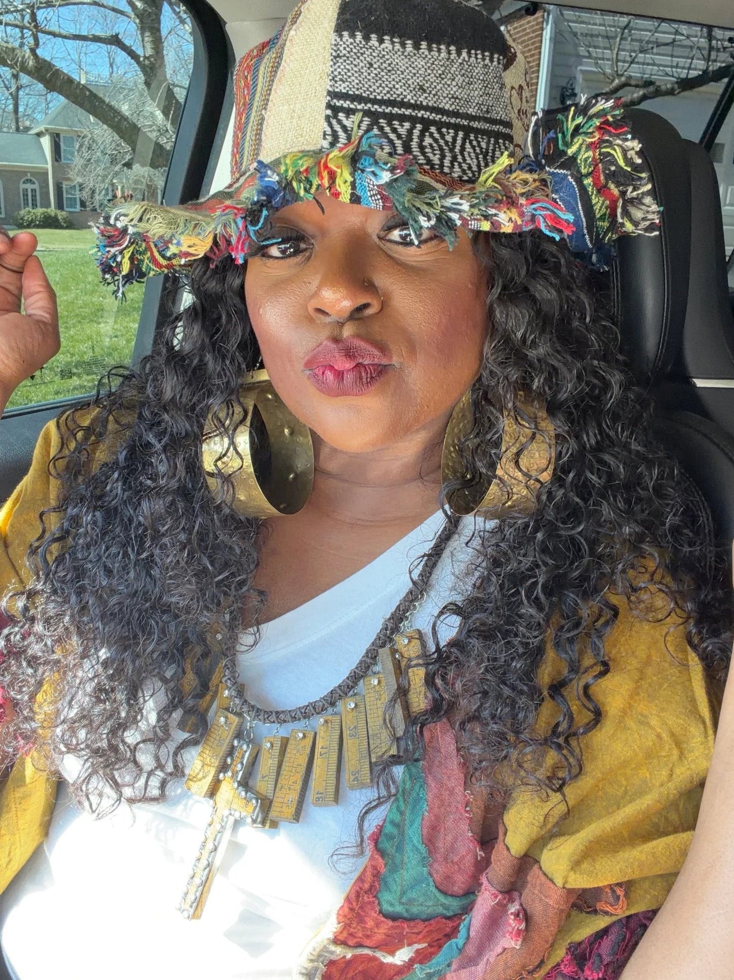 🔥Last Day 49% OFF - 🎩Frayed Patchwork Bucket Hat(✨Shapeable Brim One-of-a-Kind Style}