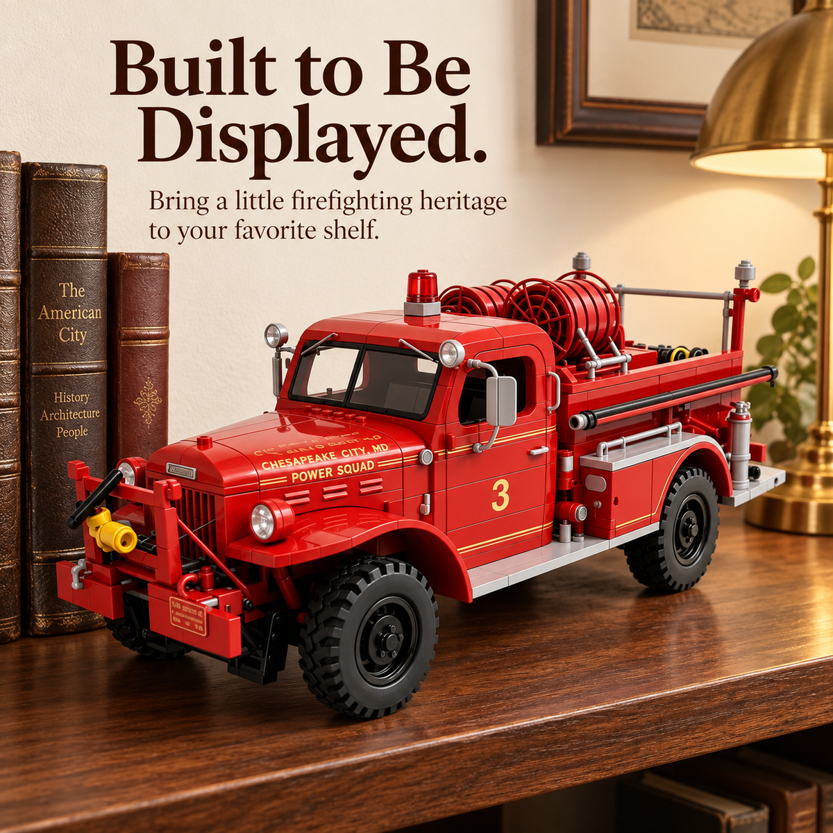 🚒1940s Heritage Fire Engine Building Set – Collector Edition