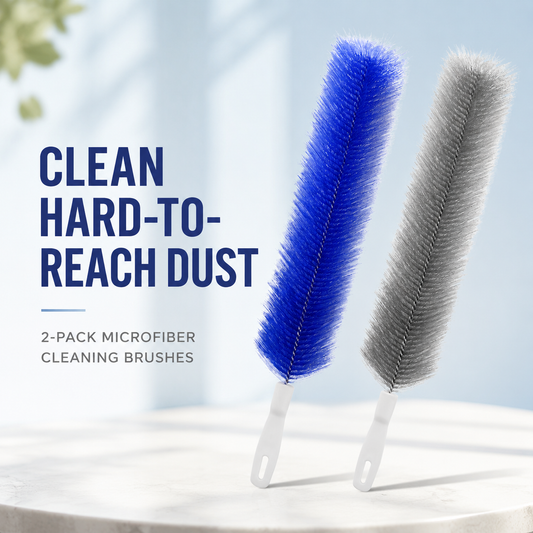 💖🎁Flexible Microfiber Fan Duster Brushes – Reusable Cleaning Tools (2/4 Pack)
