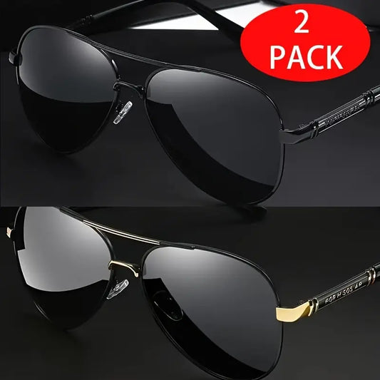 🕶️Aviator Sunglasses for Women & Men 2-Pack