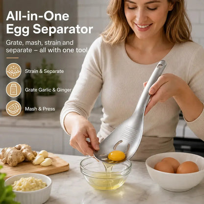 🍳Egg White Separator Ginger Garlic Grater Mud Masher