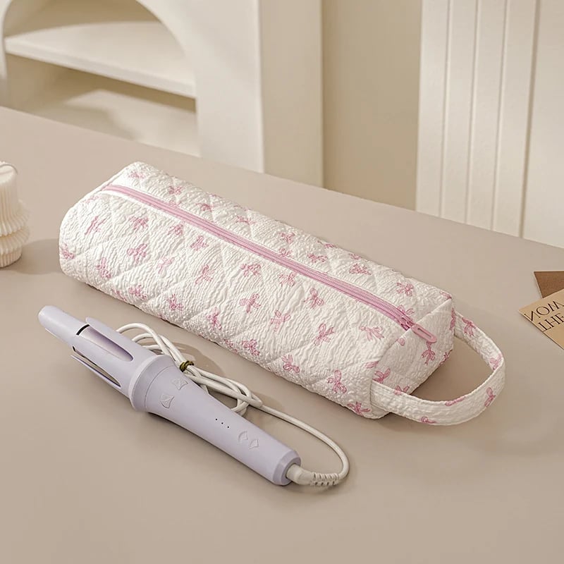 🎒Quilted Multi‑Purpose Storage Bag, Portable Zipper Cosmetic Makeup Pouch with Handle