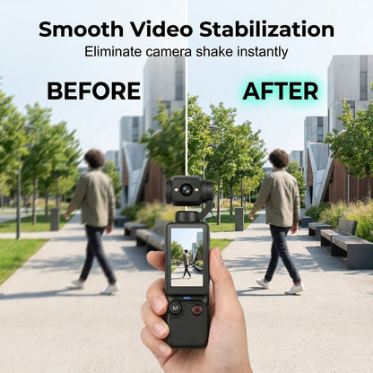 Xtra MuseTM Pro — 2.5K AI Pocket Camera with 180° Rotating Lens
