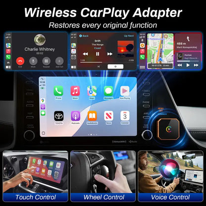 2026 Latest Wireless CarPlay Adapter 2-in-1