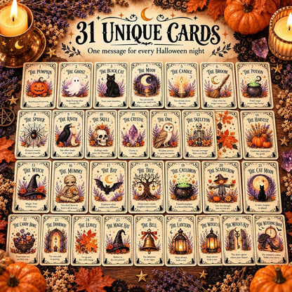 🎃 🔮31 Nights of Halloween™ Oracle Deck | 31 Daily Spooky Messages for October