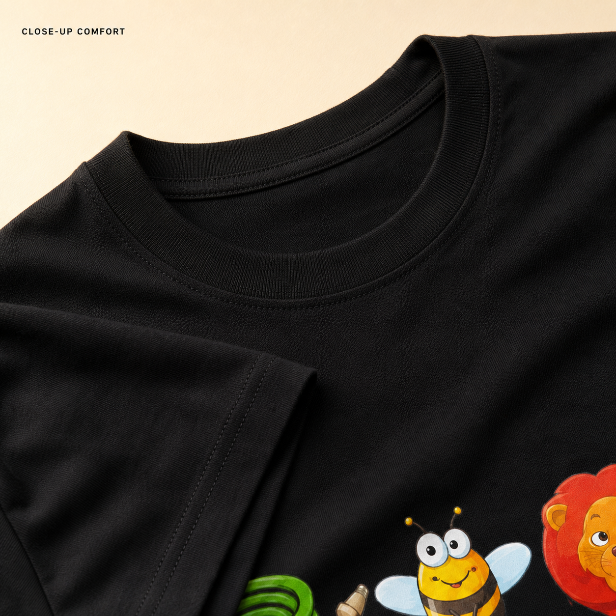 The Hose Bee Lion Tee – Funny Animal Cartoon Unisex Short Sleee T-Shirt