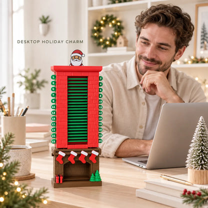 🎅Mechanical Santa Chimney Christmas Countdown Calendar