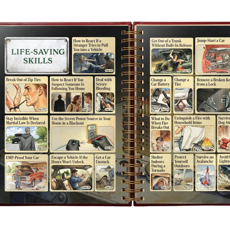 📖The Lost Skills of Independence Book | 200 Life-Saving Skills for Home Projects, Survival, Emergencies, Food Preservation, Herbal Remedies, Mindset, and More