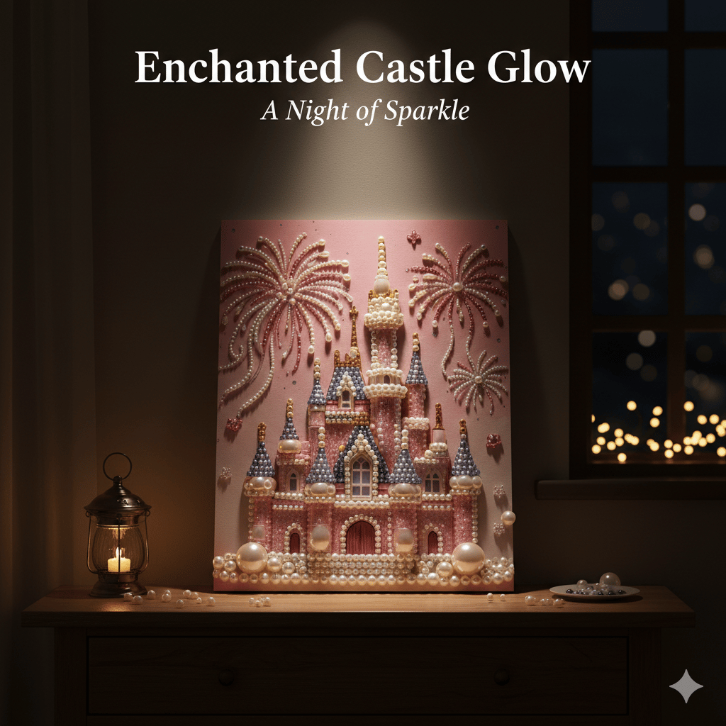 ⚡️Buy 2 Free Shipping🏰✨DIY Beaded Art Kit - Castle Pearl Painting