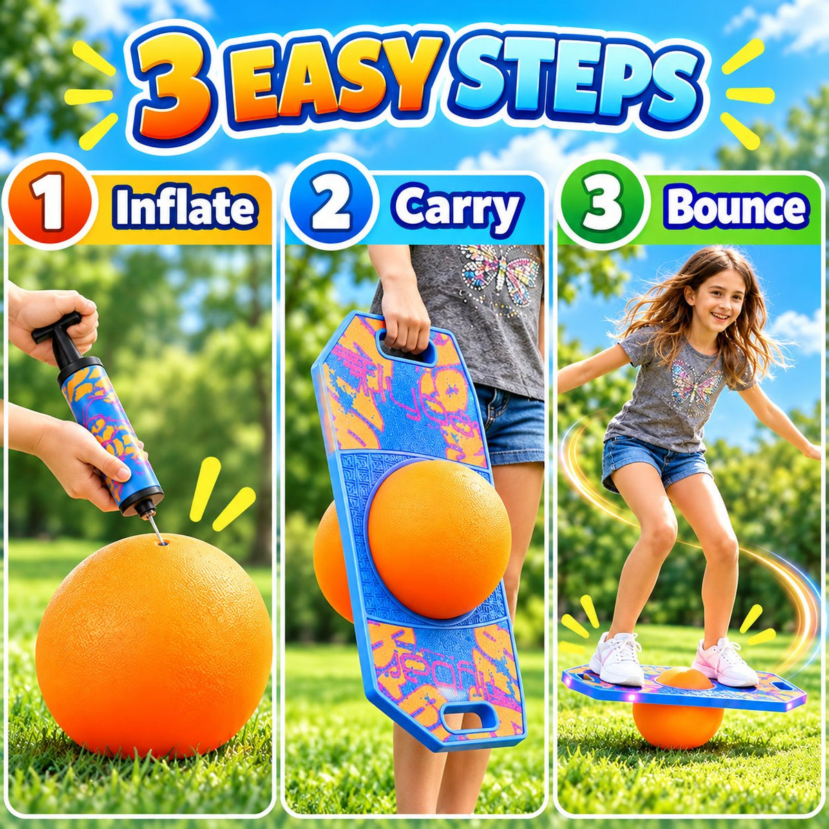 Jump Into Fun: The Ultimate LED Pogo Trick Ball ✨