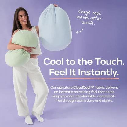 🪨Mellow CloudCool & Lush Pebble Pillow | Washable Removable Cover Cushion