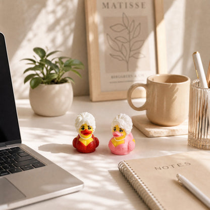 Dolly Duck – 3D Printed Collectible, Cute Desk & Car Decor