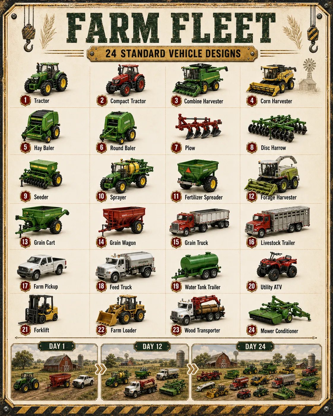 🚒 24-Day Vehicle Advent Calendar – Build A New Fleet Every Morning Before Christmas