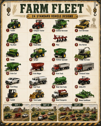 🚒 24-Day Vehicle Advent Calendar – Build A New Fleet Every Morning Before Christmas
