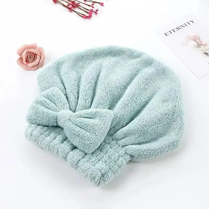 🎀🧼Women's Bow Decor Shower Caps & Hair Drying Cap