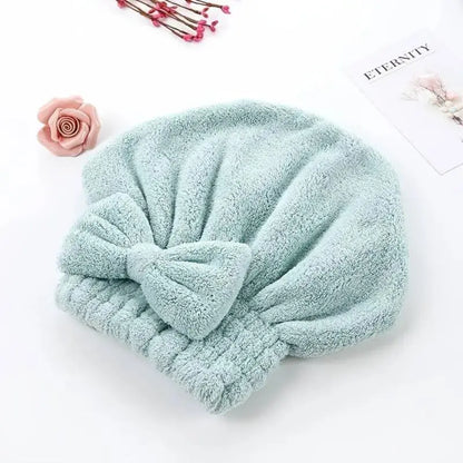 🎀🧼Women's Bow Decor Shower Caps & Hair Drying Cap